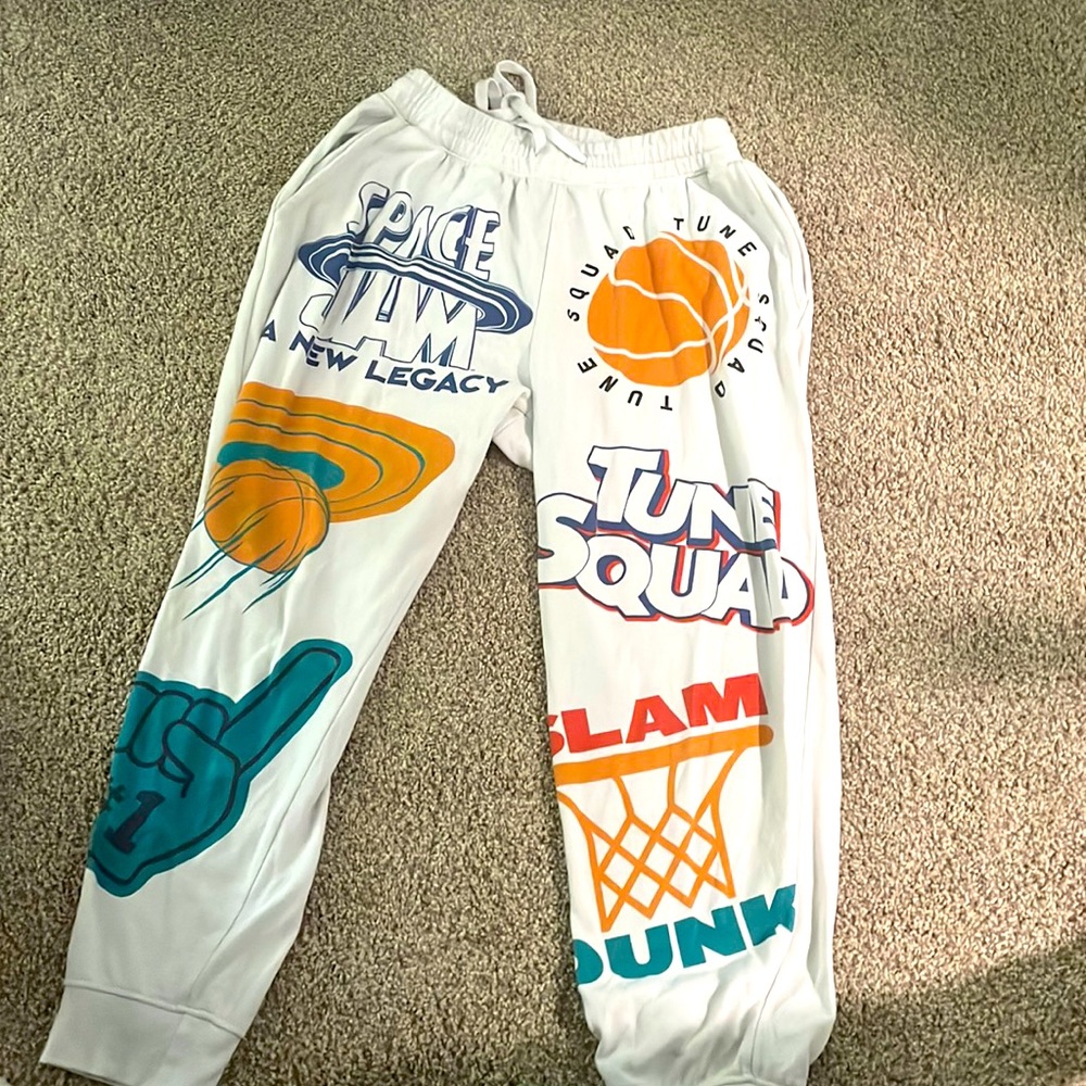 baggy space jam sweats
